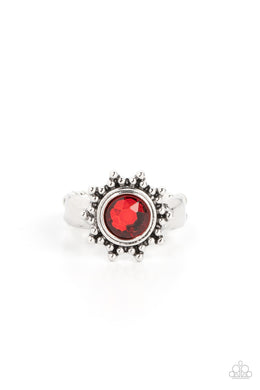 Expect Sunshine and REIGN - Red Dainty Ring
