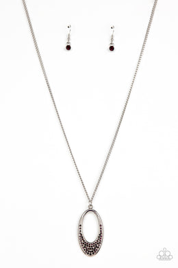 Dip Into Dazzle - Purple Necklace