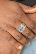 Load image into Gallery viewer, Textile Triumph - Silver Ring