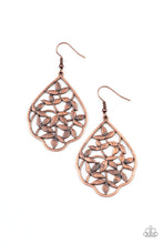 Load image into Gallery viewer, Taj Mahal Gardens - Copper Earrings