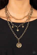 Load image into Gallery viewer, Under the Northern Lights - Brass Necklace