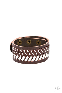 Punk Rocker Road - Brown Bracelet