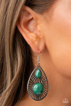 Load image into Gallery viewer, Prima Donna Diva - Green Earrings