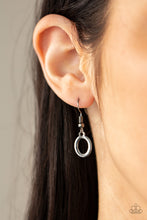 Load image into Gallery viewer, Working OVAL-time - Black Gunmetal Necklace