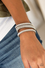 Load image into Gallery viewer, Rollin In Rhinestones - Silver Bracelet