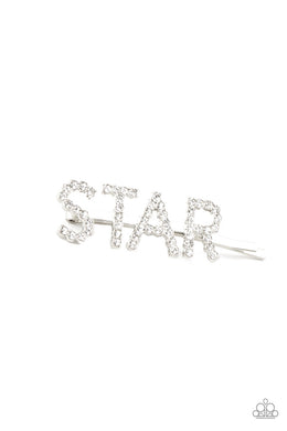 Star In Your Own Show - White Bobby Pin