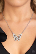 Load image into Gallery viewer, Baroque Butterfly - White Necklace