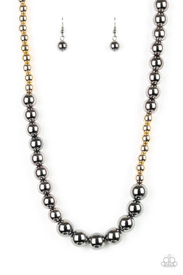 Power To The People - Black Gunmetal Necklace