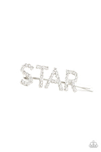 Star In Your Own Show - White Bobby Pin