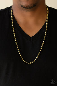 Mardi Gras Madness - Brass Necklace