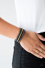 Load image into Gallery viewer, Rollin In Rhinestones - Black Bracelet