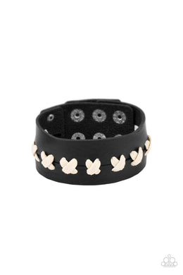 Metro Mustang - Black Snap Bracelet