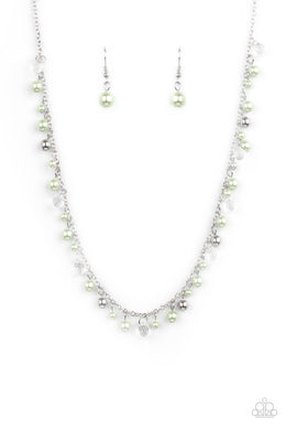 Pearl Essence - Green Necklace