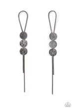 Load image into Gallery viewer, Bolo Beam - Black Gunmetal Post Earrings