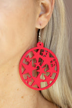 Load image into Gallery viewer, Cosmic Paradise - Red Earrings