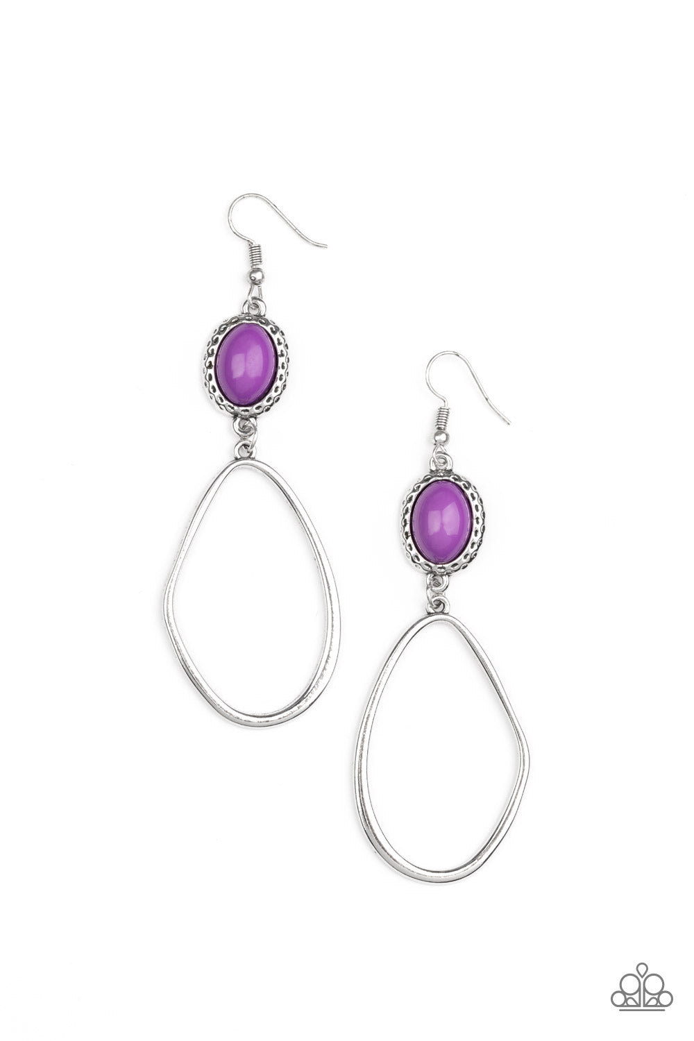 Adventurous Allure - Purple Earrings