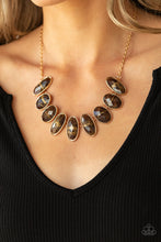 Load image into Gallery viewer, Elliptical Episode - Brown Necklace