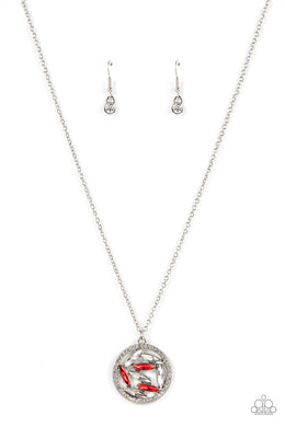 Head-Spinning Sparkle - Red Necklace
