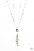 Load image into Gallery viewer, Tasseled Treasure - Brown Necklace