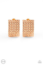 Load image into Gallery viewer, Hollywood Hotshot - Gold Clip-On Earrings