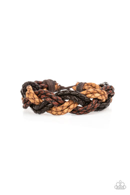 On Adventure Time - Brown Sliding Knot Bracelet