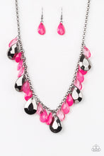 Load image into Gallery viewer, Hurricane Season - Pink (Gunmetal) Necklace