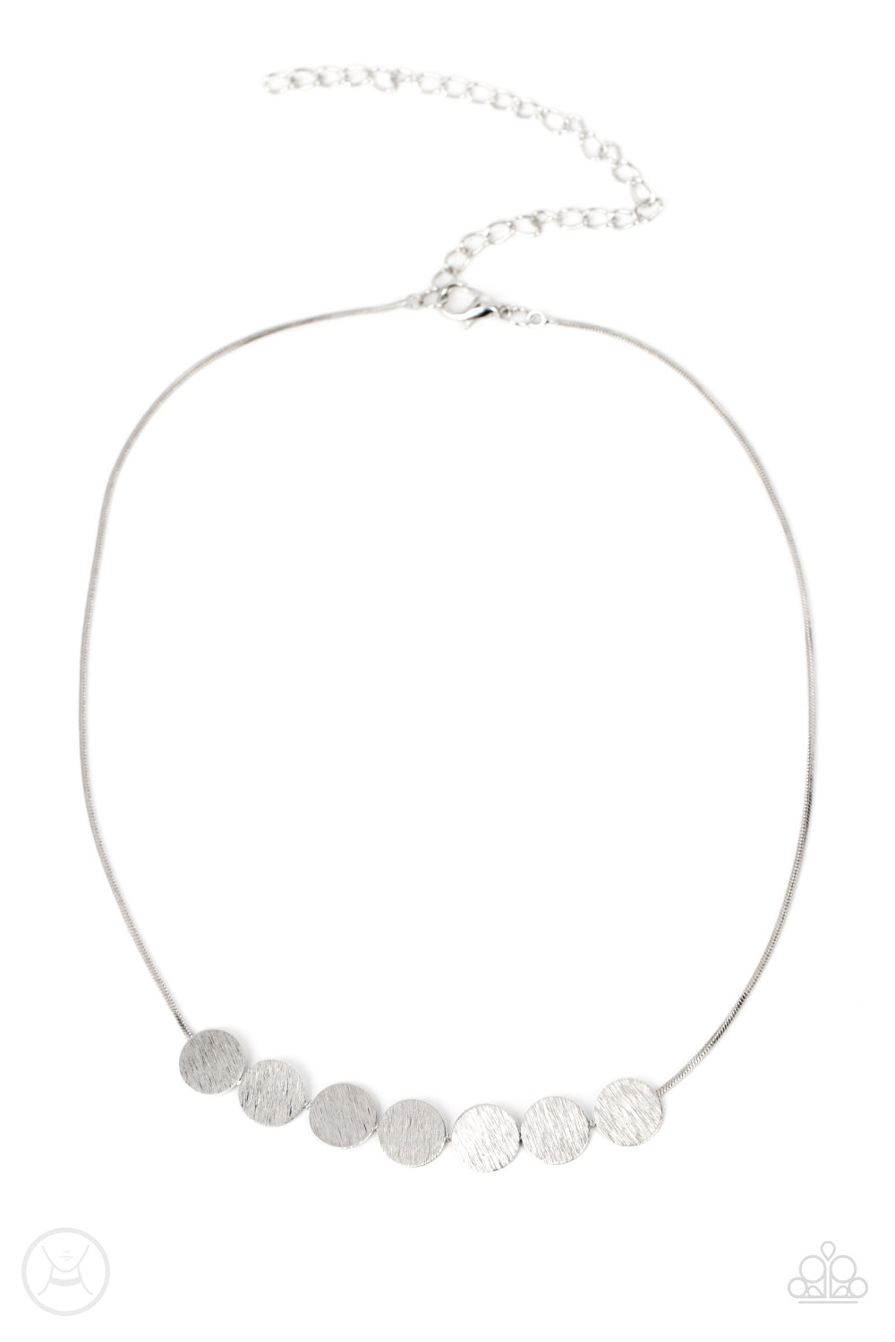 Slimmer Glimmer - Silver Choker Necklace