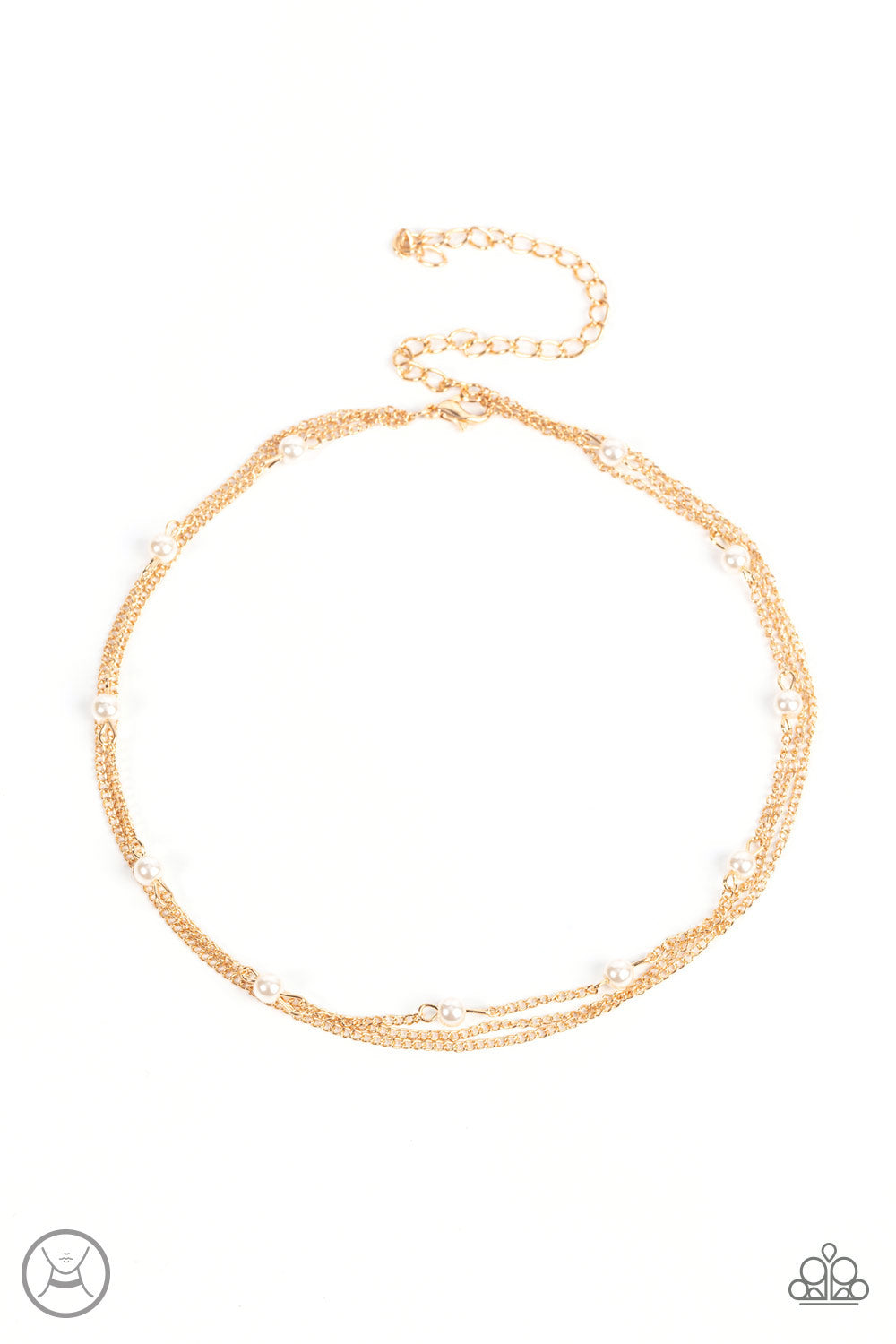 Daintily Dapper - Gold Choker Necklace