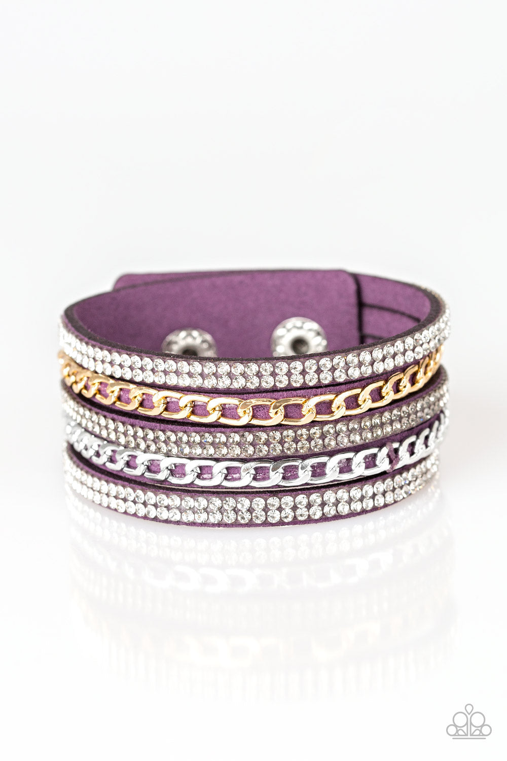 Fashion Fiend - Purple Snap Bracelet