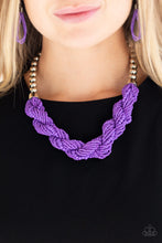 Load image into Gallery viewer, Savannah Surfin - Purple Necklace
