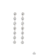 Load image into Gallery viewer, Dazzling Debonair - White Post Earrings