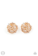 Load image into Gallery viewer, Head To Toe Twinkle - Brown Clip-On Earrings