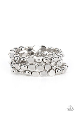 HAUTE Stone - Silver Set of Bracelets
