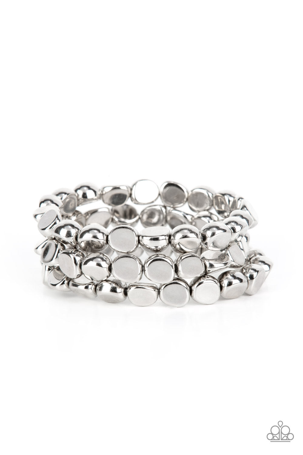 HAUTE Stone - Silver Set of Bracelets