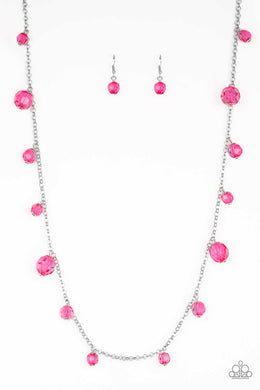 GLOW-Rider - Pink Necklace