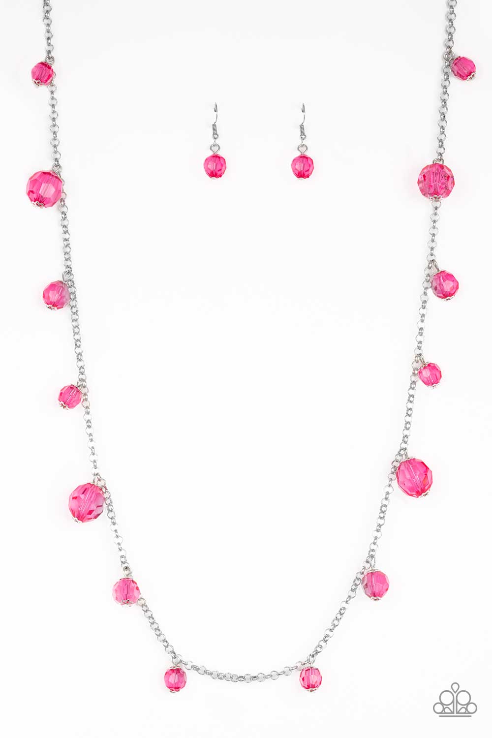 GLOW-Rider - Pink Necklace