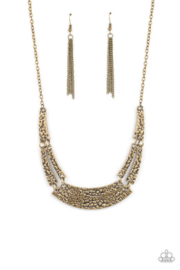 Stick To The ARTIFACTS - Brass Necklace