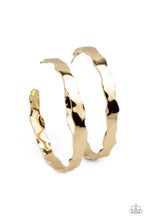 Load image into Gallery viewer, Exhilarated Edge - Gold Hoop Earrings
