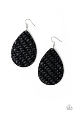 Load image into Gallery viewer, Teardrop Trend - Black Earrings