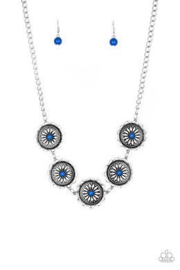 Me-dallions, Myself, and I - Blue Necklace