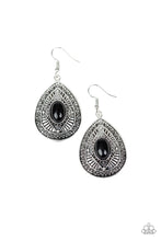 Load image into Gallery viewer, Tropical Topography - Black Earrings
