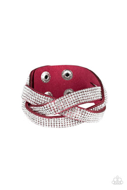 Nice Girls Finish Last - Pink Snap Bracelet