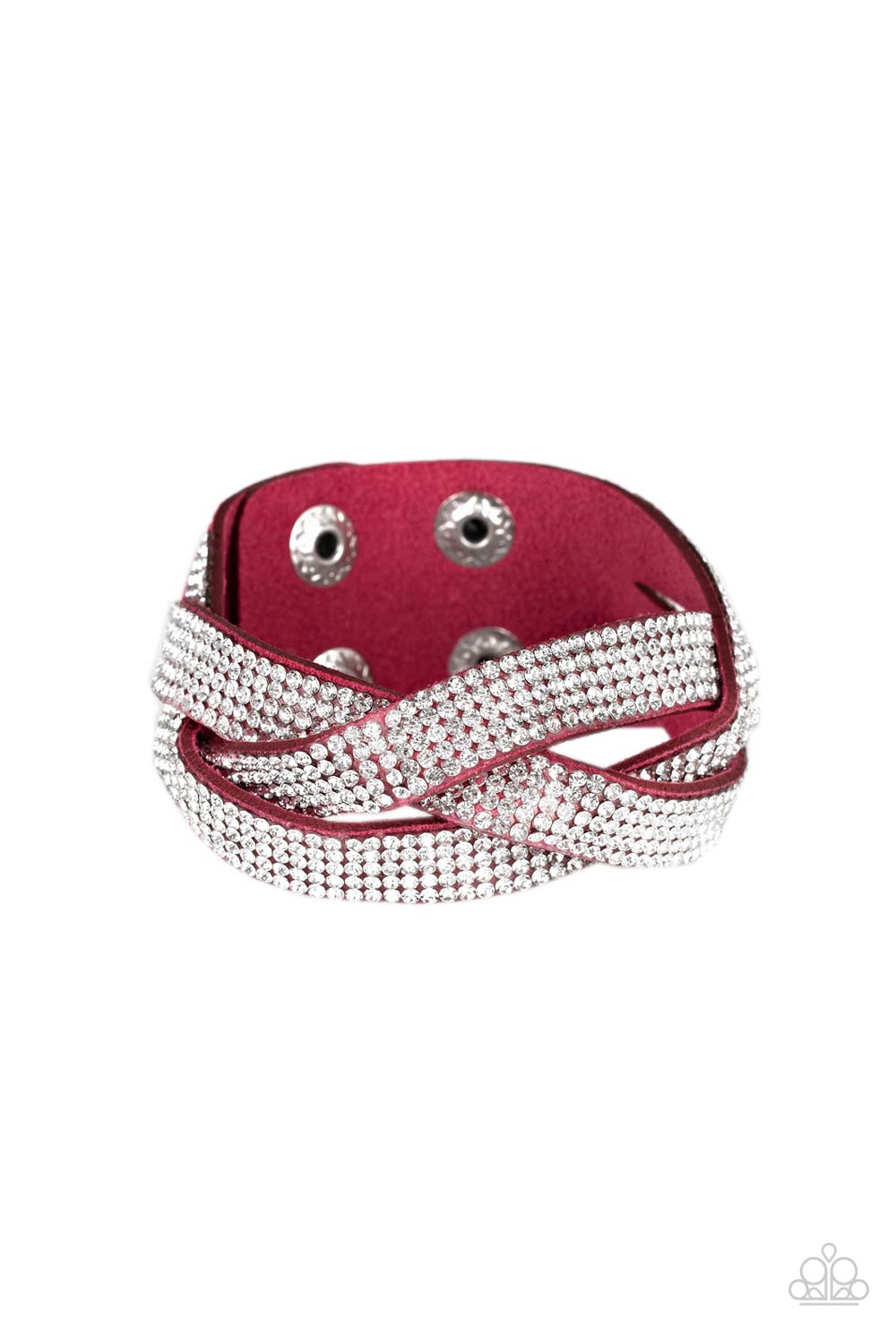Nice Girls Finish Last - Pink Snap Bracelet