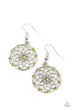 Load image into Gallery viewer, Springtime Salutations - Green Earrings