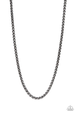 Metro Monopoly - Black (Gunmetal) Necklace