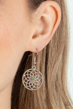Load image into Gallery viewer, Springtime Salutations - Green Earrings