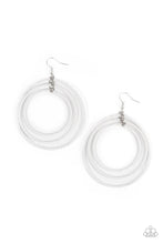 Load image into Gallery viewer, Colorfully Circulating - White Earrings