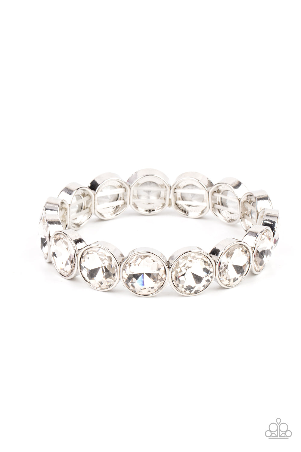 Radiant on Repeat - White Bracelet