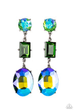 Load image into Gallery viewer, Extra Envious - Green Post Earrings