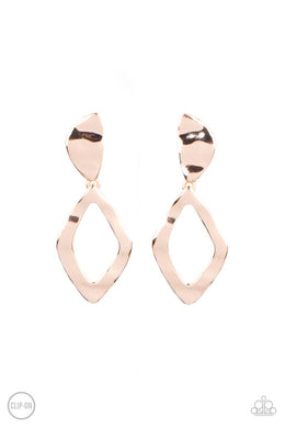 Industrial Gallery - Rose Gold Clip-On Earrings